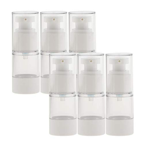 Baoblaze 6pcs 15/30ml Pump Scent Spray Bottle Vacuum Spray Bottle Cosmestic Container Portable Suit