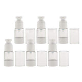 Baoblaze 6pcs 15/30ml Pump Scent Spray Bottle Vacuum Spray Bottle Cosmestic Container Portable Suit