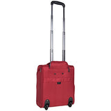Kenneth Cole Reaction Lincoln Square 16" 1680d Polyester 2-Wheel Underseater Carry-on, Red