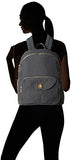 Baggallini Brussels Laptop Chrcl Backpack, Charcoal, One Size