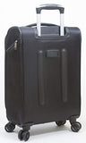 Dejuno Cirrus Lightweight Nylon 3-Piece Spinner Luggage Set-Black