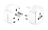Lewis N Clark Adapter Plug Kit W/ 2.1A Dual Usb Charger, White