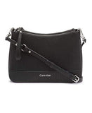 Calvin Klein Sonoma Bubble Lamb Novelty Messenger Crossbody, Black/Silver