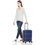 AmazonBasics Vienna Luggage Expandable Suitcase Spinner, 20-Inch Carry-On, Blue