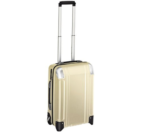 Zero Halliburton Geo Polycarbonate Carry On 2 Wheel Travel Case, Polished Gold, One Size