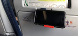 The SkyClip - (Black, 2 Pack) Airplane Cell Phone Seat Back Tray Table Clip and Phone Stand, Compatible with iPhone, Android, Tablets, and Readers