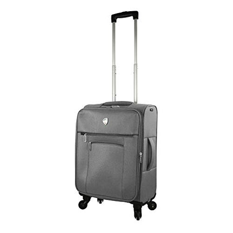 Mia Toro Italy Adige Softside Spinner Carry-on,Grey
