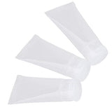 Doublelife 10 Pieces 20ml Clear Soft Flip Plastic Empty Tube Cosmetic Cream Lotion Shampoo Travel