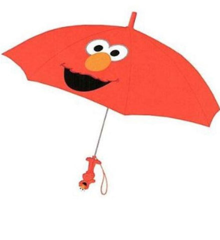 Sesame Street Elmo Collapsible Umbrella With 3D Handle