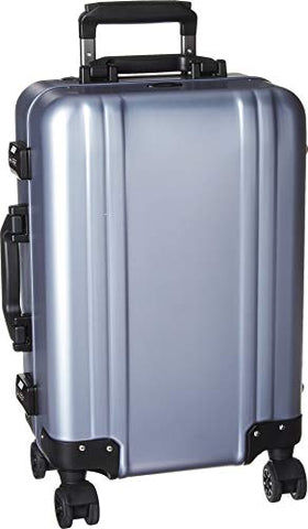 Zero Halliburton Classic Aluminum 2.0 Carry-On 4 Wheel Spinner Travel Case (Polished Blue)