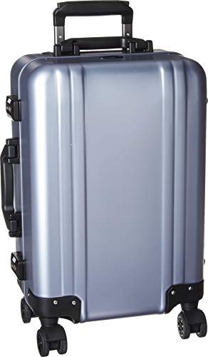 Zero Halliburton Classic Aluminum 2.0 Carry-On 4 Wheel Spinner Travel Case (Polished Blue)