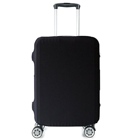 HoJax Spandex Travel Luggage Cover, Suitcase Protector Bag Fits 19-21 Inch Luggage Black