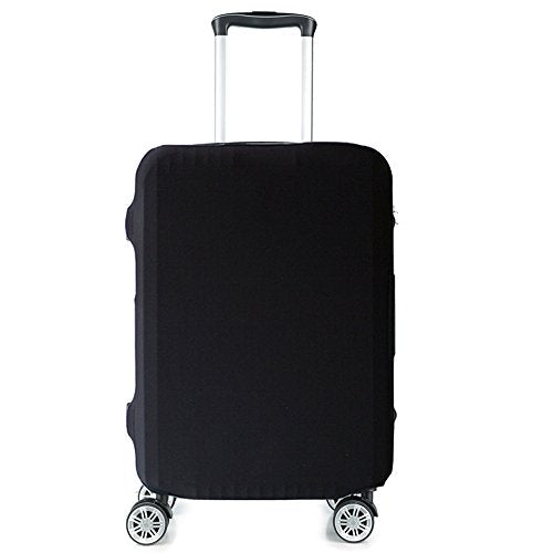HoJax Spandex Travel Luggage Cover, Suitcase Protector Bag Fits 19-21 Inch Luggage Black