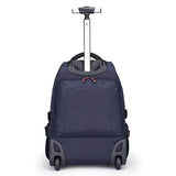 Funny & Special 19 Inches Large Storage Laptop Travel Rolling Backpack Waterproof Wheeled For Men