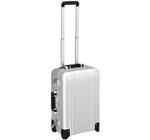 Zero Halliburton Classic Aluminum Carry On 2 Wheel Travel Case, Silver, One Size