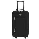 Travelers Club Euro II 3-Piece Softside Luggage Set, black