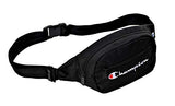 Champion Waist Pack, Black/White Logo, One Size