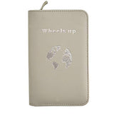 Phone Charging Passport Holder -Multiple Variations with Upgraded Power Bank- RFID Blocking - Travel Wallet Compatible with All Phones - Travel Accessories (Cool Gray)