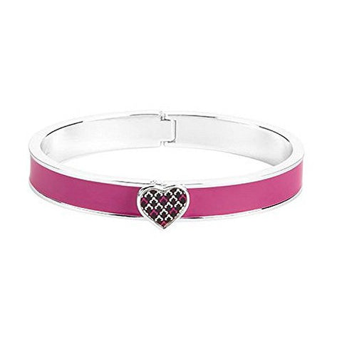 Vera Bradley Heart Bangle Hinged Bracelet, Canterberry Magenta