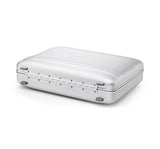 Zero Halliburton Premier Plus Aluminum Attache Case In Silver