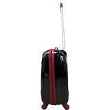 Chariot Antonio 3 Piece Hardside Spinner Luggage Set (Black)