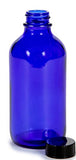 Vivaplex, 12, Cobalt Blue, 4 oz Glass Bottles, with Lids