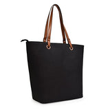 Faux Suede Grommet Everyday Laptop Tote By Adrienne Vittadini (Black)