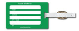 Tag Crazy Football Premium Luggage Tags Set Of Four, Green, One Size