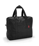 reisenthel Mini Maxi Touringbag, Packable Carryall for Travel and Everyday with Zippered Closure and Storage Pouch, Fastens to Roller Bags, Water-repellent, Black