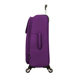 Skyway Mirage 2.0 24-inch 4-Wheel Spinner Luggage, Purple Magic