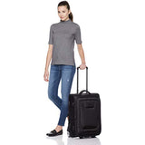 AmazonBasics Expandable Softside Carry-On Luggage Suitcase With TSA Lock And Wheels - 24 Inch, Black