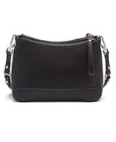 Calvin Klein Sonoma Bubble Lamb Novelty Messenger Crossbody, Black/Silver