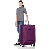 Amazonbasics Premium Expandable Softside Spinner Luggage With Tsa Lock- 29 Inch, Purple