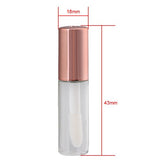 BQLZR Rose Gold 1.2ml Empty Plastic Clear Lip Gloss Tubes Lip Balm Bottle Container Cosmetic Makeup
