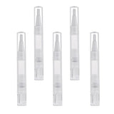 Baoblaze 5Pcs/Kit Portable Travel Eyelash Lip Gloss Tube Nail Cuticle Oil Teeth Whitening Twist Pen