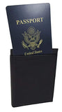 Buxton Men's RFID Blocking Passport Wallet, Black, One Size