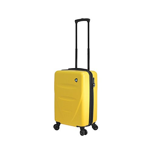 Mia Toro M1304-20in-ylw Italy Fassa Hardside Spinner 20" Carry-on, Yellow