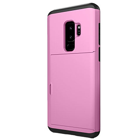 Galaxy S9 Plus Card Holder Case Card Slot Dual Layer Protective Wallet Case for Samsung Galaxy S9