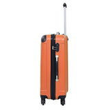 3 Pcs Travel Suitcase Luggage Set Multi-Directional Wheels Size 20" 24" 28" | Orange