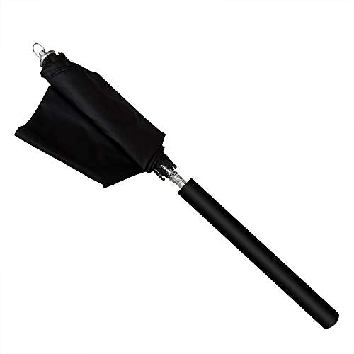 Security Umbrella Short Selfdefense Umbrella Portable Folding Umbrellas (Black)