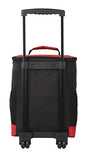 16" Cool Carry 2-Section Rolling Cooler with Thermal Insulation, Red Color Option