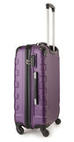 Travelcross Chicago Luggage 3 Piece Lightweight Spinner Set (Purple)
