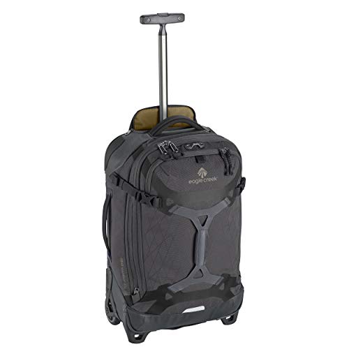Eagle Creek Gear Warrior International Carry-On Rolling Duffel Bag, Jet Black