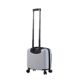 Mia Toro Mio Calcare Italy Hardside Spinner 14 Inch Companion Bag, Charcoal