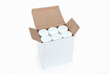 Vivaplex, 24, White, 2 oz Cosmetic Jars, with Liners and Dome Lids