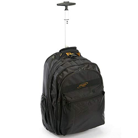 A. Saks EXPANDABLE Trolley Laptop Backpack (Black)