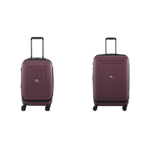 Delsey Luggage Cruise Lite Hardside Luggage Set (19"/25"), Black Cherry