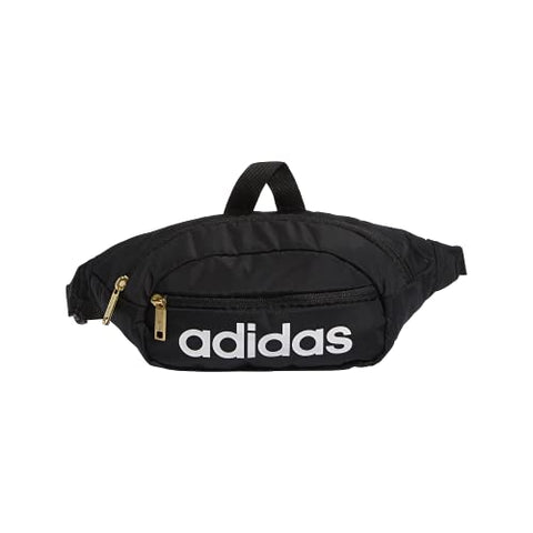 adidas Unisex Core Waist Pack, Black/White/Gold, One Size