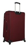 Nicole Miller Paige Collection 24" Expandable Luggage Spinner (24 in, Rosalie Burgundy)