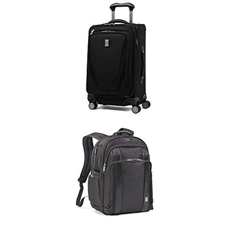 Travelpro Luggage Crew 11 21" Carry-on + Laptop Backpack (Black)